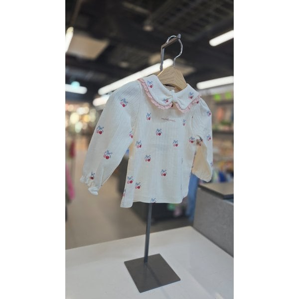 [파주점] (CR)  리본 체리카라 티셔츠  34A1533005