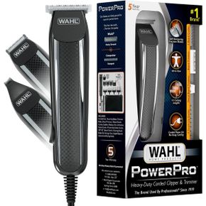 미국 왈 바리깡 클리퍼 Wahl PowerPro 코드ed 디테일er 트림mer Kit for 남성 Grooming Beard Mu