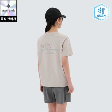 스노우피크 [25/SS] S25MWFTS85 아스킨 여성 레터링 반팔 티셔츠