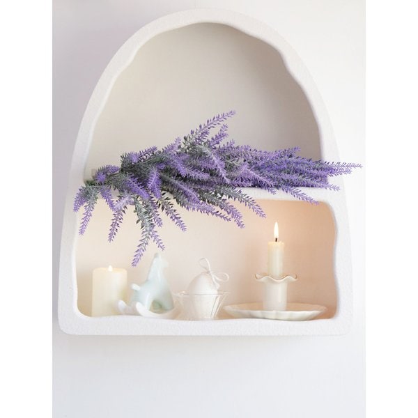 라벤더 조화 꽃장식 가랜드 촬영용 셀프웨딩 부케