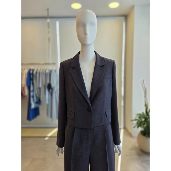 [여주점] [더 아이잗] 여성 모던 싱글 원버튼 크롭 재킷 (IS4A0JK072)