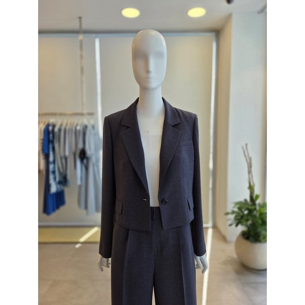 [여주점] [더 아이잗] 여성 모던 싱글 원버튼 크롭 재킷 (IS4A0JK072)