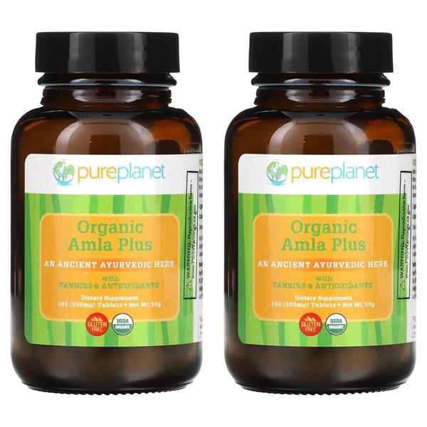 [해외직구] Pure Planet 퓨어플래닛 O 암라 플러스 500mg 100정 2팩