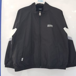 사선 배색 반목 점퍼/22B0104BK