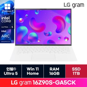 [청구할인]LG전자 2024 그램 16 코어Ultra5 인텔   16Z90S-GA5CK 16GB 1TB 교체 ON