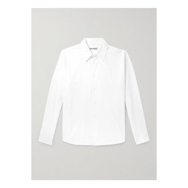 아워레가시 비욘드 로고 자수 텐셀 라이오셀 코튼 블렌드 포플린 셔츠 1647597339404744