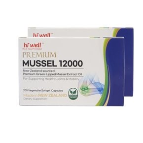 하이웰 프리미엄 초록입홍합 MUSSEL 12000 200캡슐 2개