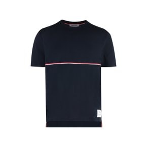 [톰 브라운] Short Sleeve T-Shirt MJS221AJ0058_415 blue