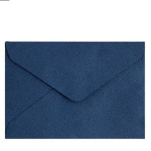 칼라 편지봉투 문구용 린넨질감 청첩장 봉투 네이비 X ( 5매입 )