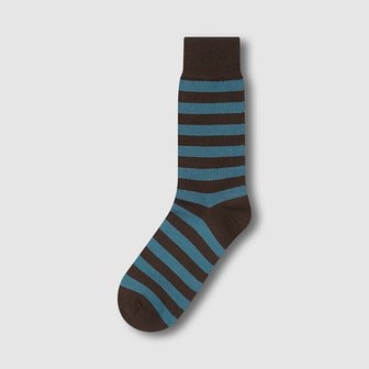 JAJU 남 코튼 플레인 패턴 장목 양말 1족 J145403101071