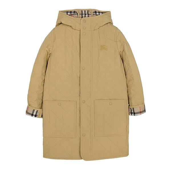 [부산점] KIDS 25FW 샌드 해리슨 퀼팅 나일론 후드 코트 HARRISON 8109323 SAND(14A)
