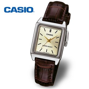 [정품] CASIO 카시오 여성 정장 가죽시계 LTP-V007L-9E