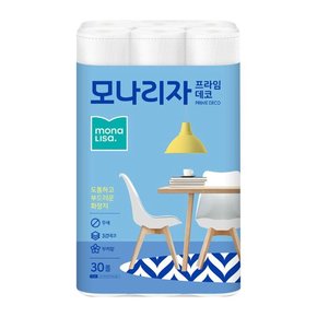 모나리자 프라임데코 두루마리휴지 3겹화장지 30롤