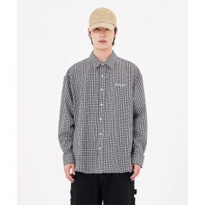 사인로고 체크 셔츠 - BLACK Z261ULS010099 447657