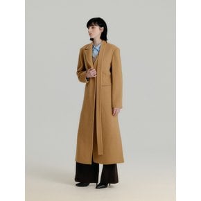 TWO WAY WOOL COAT - CAMEL