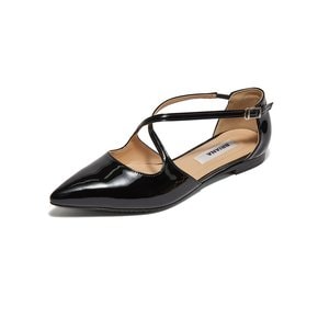 Audrey X-Stiletto Flat_Black Patent