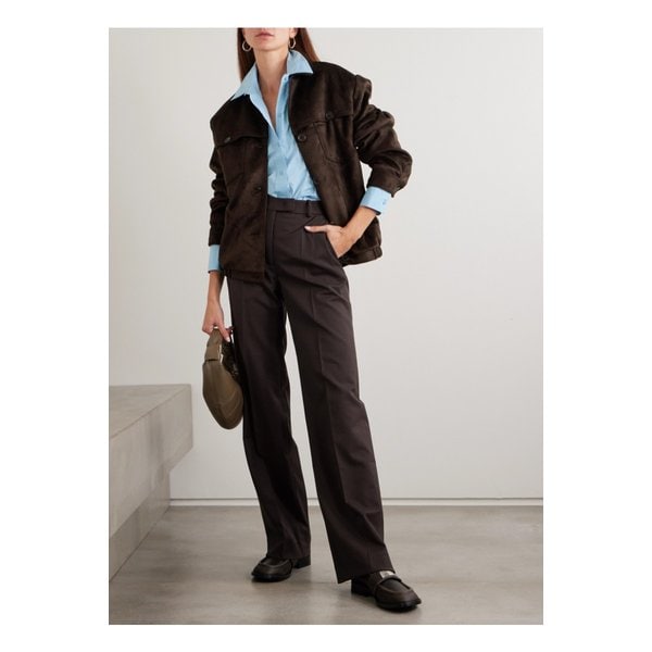 더프랭키샵 헤스터 오버사이즈 브러시드 재킷 브라운 46376663162949567