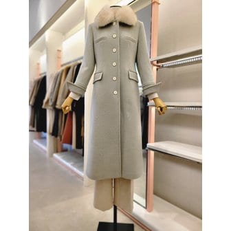 잇미샤 [여주점] 여성 디테쳐블 폭스 퍼카라 롱코트(ITOCWHC760)