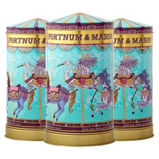 Fortnum & Mason 포트넘 앤 메이슨 미니 메리 고 라운드 뮤지컬 비스킷 오르골 틴케이스 150g 3팩