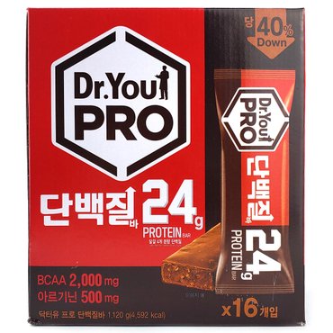  코스트코 닥터유 프로 단백질바 24g 1120g(16개입) BCAA 아르기닌