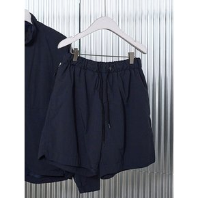 Diagonal Banding Half Pants_Navy