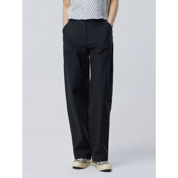 절개 라인 포켓 팬츠_BAPT02611BK