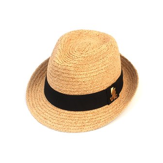 유니버셜케미스트리 BU Raffia Line Beige Fedora 파나마햇