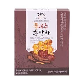 [본사직영] 다예 꿀 블렌딩 홍삼차 티백 전통차 우려먹는차 5개입