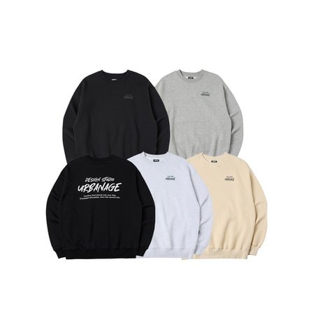 어반에이지 DESIGN STUDIO 로고 오버핏 맨투맨_5color