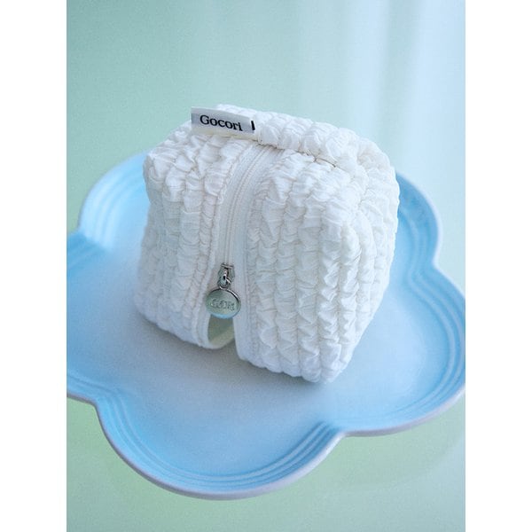 Wrinkle Pomi Pouch - Cream