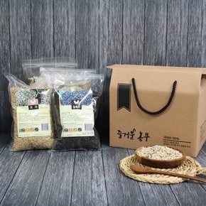 [바로배송] 직접 농사짓고 도정한 쌀 잡곡 건강선물세트 4kg (귀리 찰흑미 찰수수 찰기장)