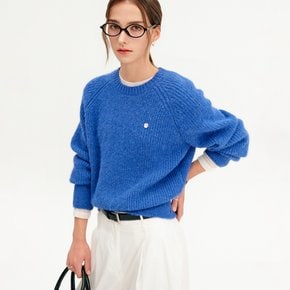 벨라 울 라운드 니트_블루 / BELLA WOOL ROUND KNIT_BLUE