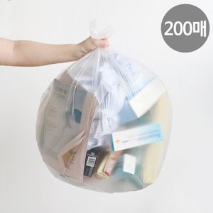 네이쳐리빙 재활용 쓰레기 분리수거 배접 비닐봉투200매(60L)