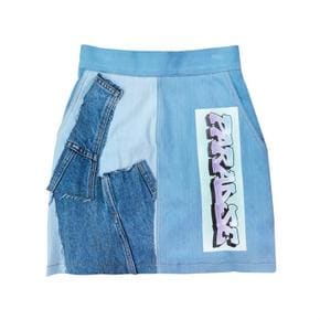 [곽현주컬렉션] [젯콜리코] PARADISE DENIM MINI SKIRT (S1739728)