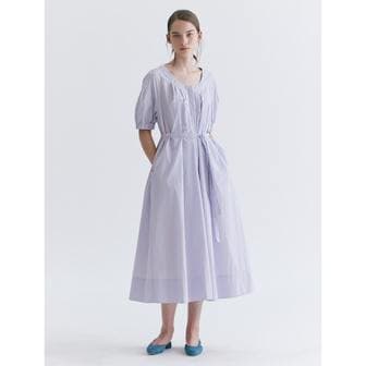 코텔로 [정상가239,000원] Cotton Blend Tuck Pleats Long Dress  Lavender (WE3571T15T)