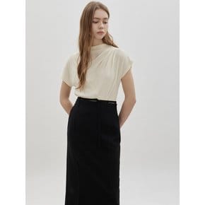 C262PSM055_드레이프 돌먼 캡 슬리브 티셔츠