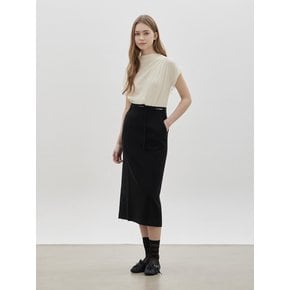 C262PSM055_드레이프 돌먼 캡 슬리브 티셔츠