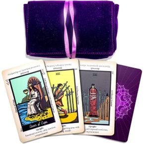 미국 신년 타로카드 Joyadora Tarot Cards for Beginners Deck with Meanings On Them Includes