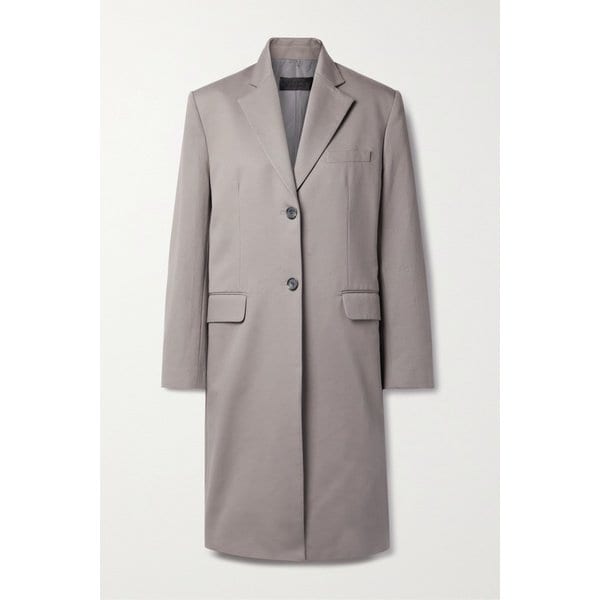 닐리 로탄 글렌 코튼 리넨 혼방 트윌 코트 그레이 1647597309152836