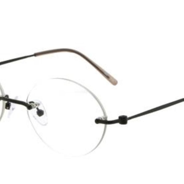 [옷자락] 남녀공용 라운드 무테 베이직 데일리 안경테