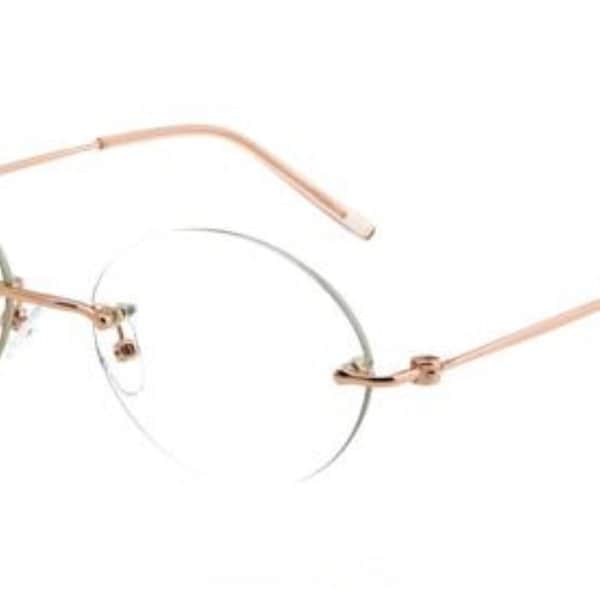 [옷자락] 남녀공용 라운드 무테 베이직 데일리 안경테