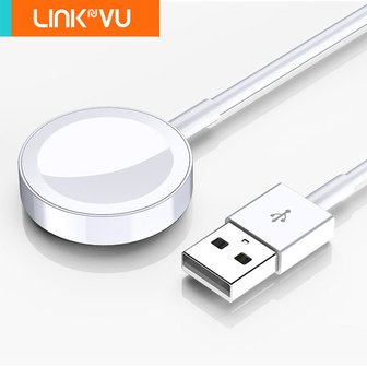 링크뷰 [사은품증정]Linkvu 애플워치 전용 마그네틱 무선충전 USB 케이블 100CM Apple Watch 8 울트라 7 SE 6 5 4