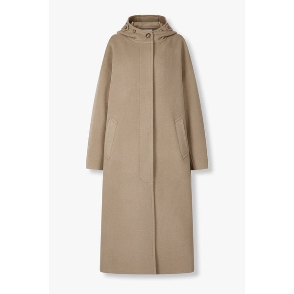 히든버튼 후드 오버핏 코트 9105411222011