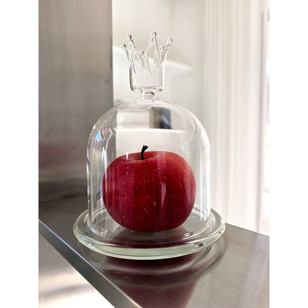크라운 글라스 돔 오브제