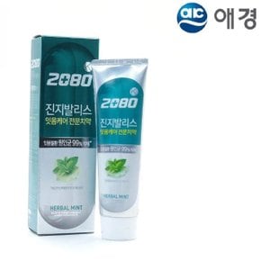 생활날다 잇몸케어 진지발리스 치약 허벌민트 120g (WE071F8)