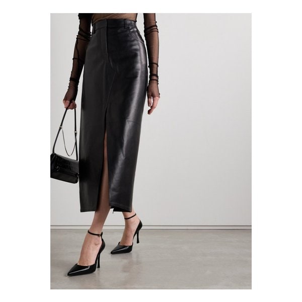 가죽 펌프스 위드 메시 스타킹 블랙 1647597333709617