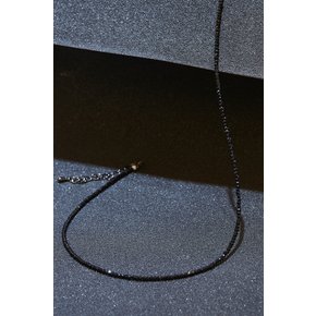 2mm 블랙스피넬 Black Spinel Necklace