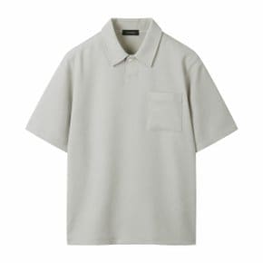 Beige Basic Polo_CWTAM25512BEX