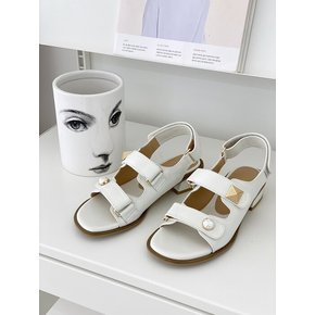 pyramid bold sandal  white