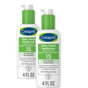 [해외직구] Cetaphil 세타필 데일리 페이셜 모이스처라이저 로션 SPF15 118ml 2팩